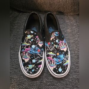 Vans Space Themed Slip On Shoes